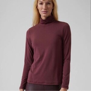 ATHLETA | Essential Turtleneck in Decadent Chocolate